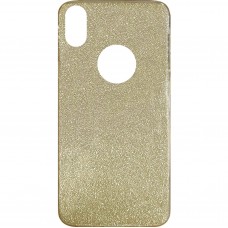 Capa para iPhone X e XS - Gliter New Dourada